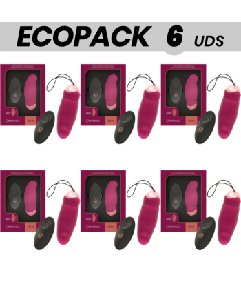 ECOPACK 6 UDS - RITHUAL ESHA HUEVO CONTROL REMOTO SISTEMA ROTACIÓN VIBRACIÓN