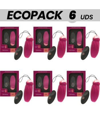 ECOPACK 6 UDS - RITHUAL SITA HUEVO CONTROL REMOTO ROTACIÓN DE PERLAS VIBRACIÓN