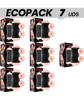 ECOPACK 7 UDS - JAMYJOB RANDY MASTURBADOR DOBLE ENTRADA - VAGINA Y ANO