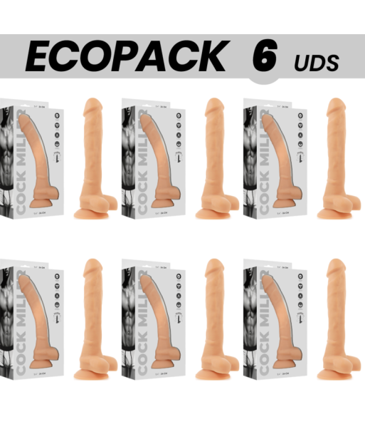 ECOPACK 6 UDS - COCK MILLER SILICONA DENSITY ARTICULABLE COCKSIL 24 CM
