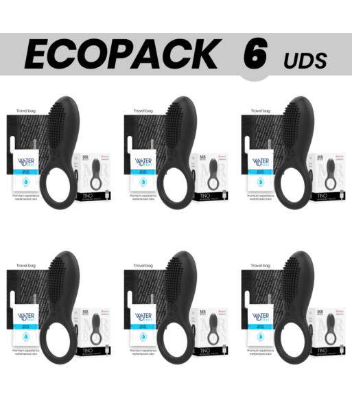 ECOPACK 6 UDS - MR BOSSTINO ANILLO ESTIMULADOR COMPATIBLE CON WATCHME WIRELESS TECHNOLOGY