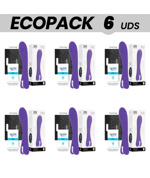 ECOPACK 6 UDS - MR BOSS ENZO VIBRADOR COMPATIBLE CON WATCHME WIRELESS TECHNOLOGY