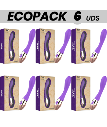 ECOPACK 6 UDS - WOMANVIBE SUNNY VIBRADOR RECARGABLE SILICONA