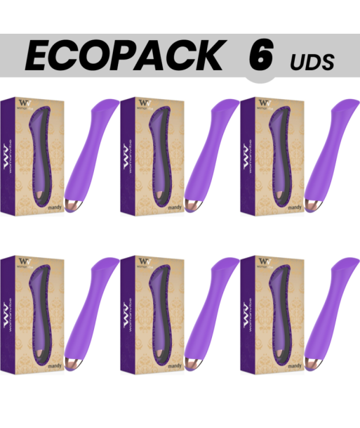 ECOPACK 6 UDS - WOMANVIBE MANDY VIBRADOR RECARGABLE SILICONA PUNTO K