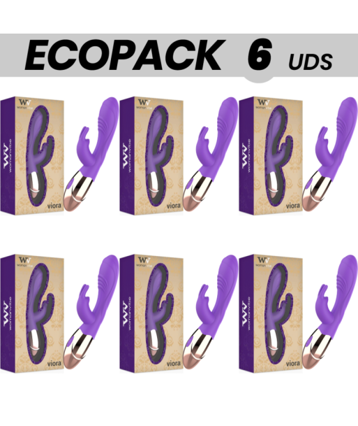 ECOPACK 6 UDS - WOMANVIBE VIORA VIBRADOR RECARGABLE SILICONA
