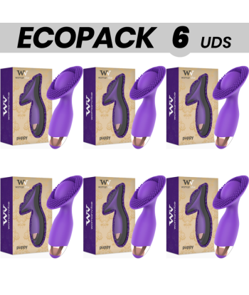 ECOPACK 6 UDS - WOMANVIBE PUPPY ESTIMULADOR RECARGABLE SILICONA