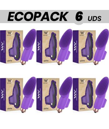 ECOPACK 6 UDS - WOMANVIBE AISHA DEDAL ESTIMULADOR SILICONA