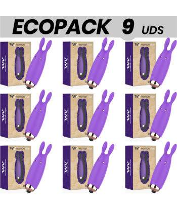 ECOPACK 9 UDS - WOMANVIBE BUGSY ESTIMULADOR RABBIT SILICONA