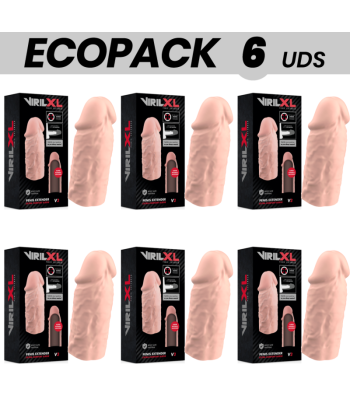 ECOPACK 6 UDS - VIRILXL EXTENSION DE PENE LIQUID SILICONE V3 NATURAL