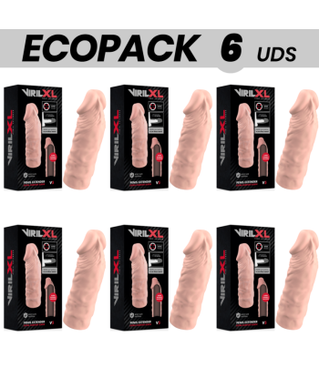 ECOPACK 6 UDS - VIRILXL EXTENSION DE PENE LIQUID SILICONE V5 NATURAL