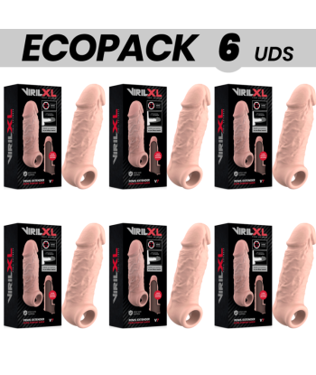 ECOPACK 6 UDS - VIRILXL EXTENSION DE PENE LIQUID SILICONE V7 NATURAL