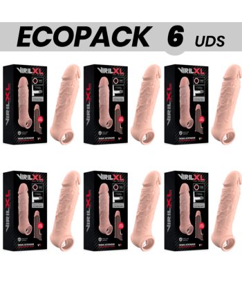 ECOPACK 6 UDS - VIRILXL EXTENSION DE PENE LIQUID SILICONE V9 NATURAL