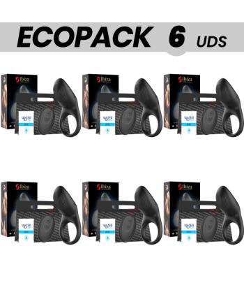 ECOPACK 6 UDS - IBIZA ANILLO VIBRADOR CONTROL REMOTO FULL CONTACT