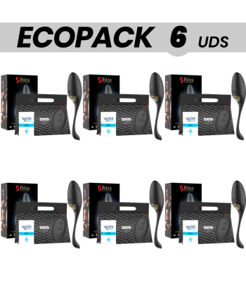 ECOPACK 6 UDS - IBIZA POTENTE HUEVO VIBRADOR CONTROL REMOTO