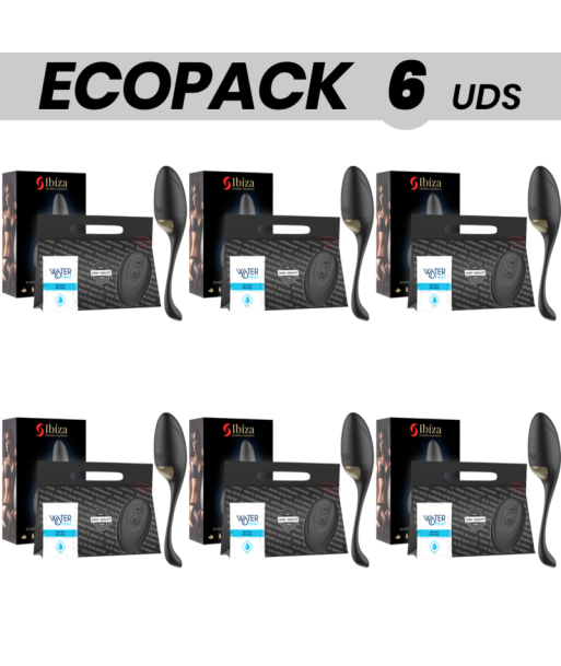 ECOPACK 6 UDS - IBIZA POTENTE HUEVO VIBRADOR CONTROL REMOTO