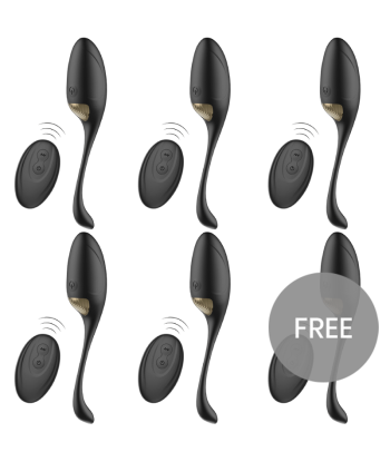 ECOPACK 6 UDS - IBIZA POTENTE HUEVO VIBRADOR CONTROL REMOTO