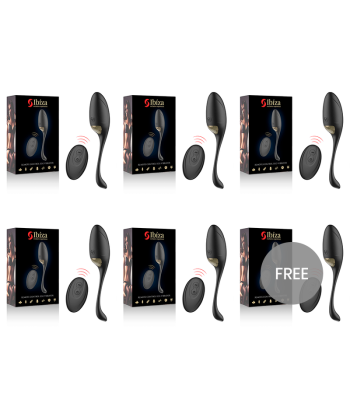 ECOPACK 6 UDS - IBIZA POTENTE HUEVO VIBRADOR CONTROL REMOTO