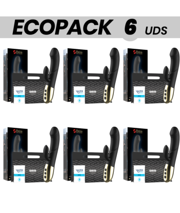 ECOPACK 6 UDS - IBIZA POTENTE VIBRADOR ANATOMICO CON RABBIT