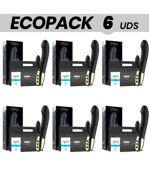 ECOPACK 6 UDS - IBIZA POTENTE VIBRADOR ANATOMICO CON RABBIT