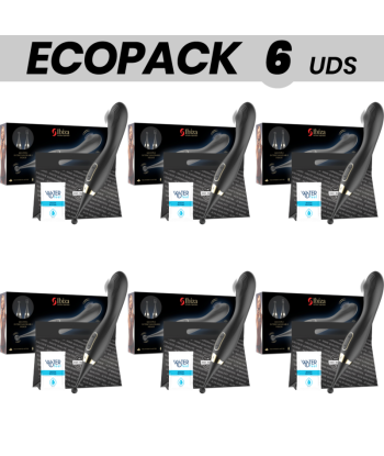 ECOPACK 6 UDS - IBIZA ESTIMULADOR DE CLITORIS INTERCAMBIABLES Y PULSATION VIBRADOR C PUNTO G