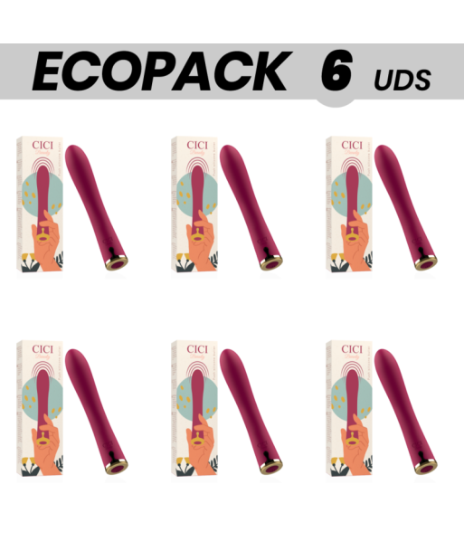 ECOPACK 6 UDS - CICI BEAUTY VIBRADOR PREMIUM SILICONE UP and DOWN