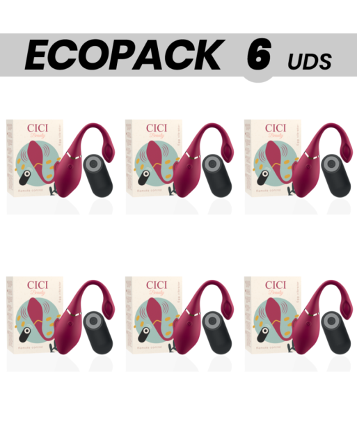 ECOPACK 6 UDS - CICI BEAUTY PREMIUM SILICONE EGG VIBRATOR REMOTE CONTROL