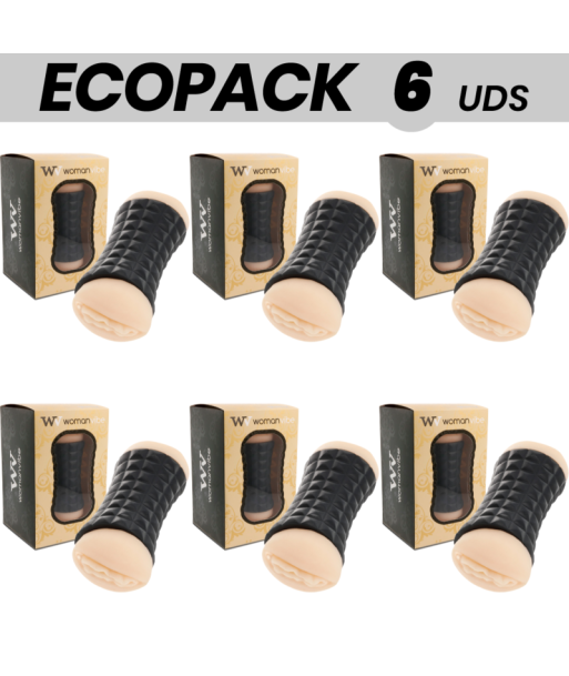ECOPACK 6 UDS - WOMANVIBE MASTURBADOR DOBLE GUMY