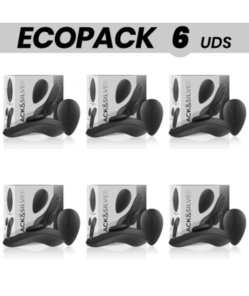 ECOPACK 6 UDS - BLACKandSILVER PRESTON PANTIE MAGNETICO VIBRADOR SILICONA REMOTO