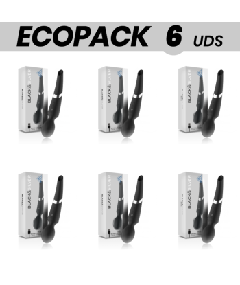 ECOPACK 6 UDS - BLACKandSILVER BECK WAND Y ONDAS ESTIMULADORAS 2 EN 1 SILICONA