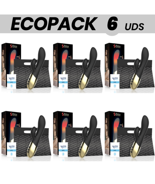 ECOPACK 6 UDS - IBIZA VIBRADOR RABBIT EFECTO CALOR