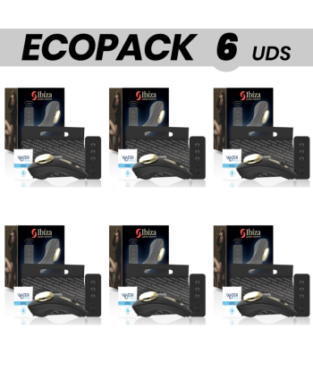 ECOPACK 6 UDS - IBIZA PANTIE VIBRADOR CONTROL REMOTO SILICONA