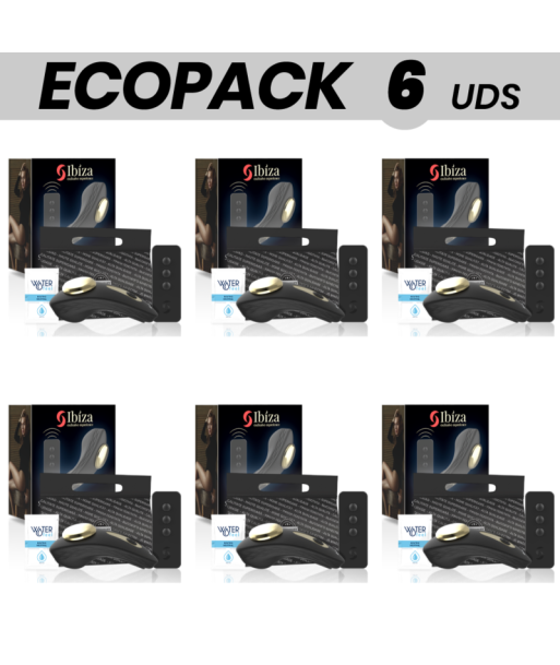 ECOPACK 6 UDS - IBIZA PANTIE VIBRADOR CONTROL REMOTO SILICONA