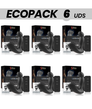 ECOPACK 6 UDS - IBIZA MASAJEADOR ANAL CONTROL REMOTO 11 x 4 CM