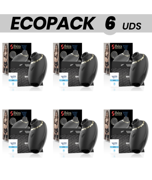 ECOPACK 6 UDS - IBIZA MASAJEADOR 3 EN 1 SUCKING, LICKING and PULSING