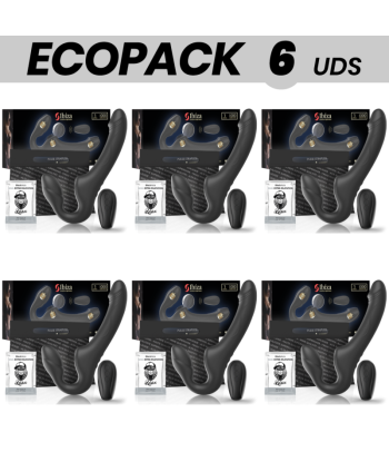 ECOPACK 6 UDS - IBIZA VIBRADOR STRAPLESS CON PULSADOR CONTROL REMOTO