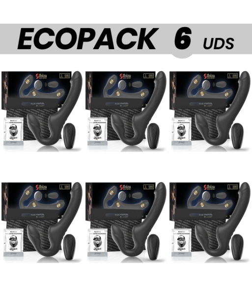 ECOPACK 6 UDS - IBIZA VIBRADOR STRAPLESS CON PULSADOR CONTROL REMOTO