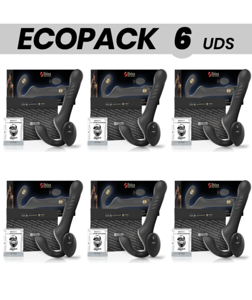 ECOPACK 6 UDS - IBIZA VIBRADOR STRAPLESS CONTROL REMOTO UP and DOWN