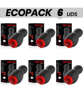ECOPACK 6 UDS - JAMYJOB ASTRA MASTURBADOR CON VIBRACIÓN Y ONDAS ESTIMULADORAS