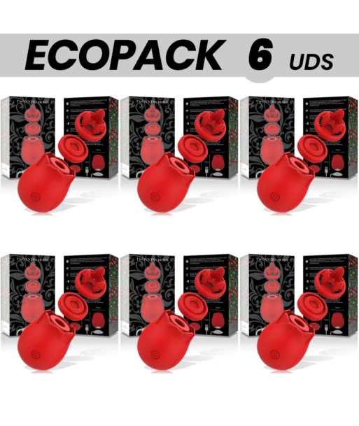 ECOPACK 6 UDS - MIA ESTIMULADOR CLITORIS DOS CABEZALES 3 EN 1 EDICIÓN DE LUJO