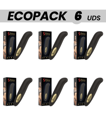 ECOPACK 6 UDS - IBIZA ESTIMULADOR DE CLITORIS RECARGABLE 10 MODOS DE VIBRACIÓN 13 X 2,9