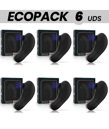 ECOPACK 6 UDS - RITHUAL SHUSHU PRO POCKET ESTIMULADOR CLITORIS 2 POTENTES MOTORES AZABACHE
