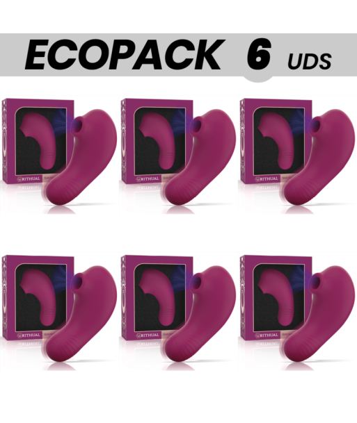 ECOPACK 6 UDS - RITHUAL SHUSHU PRO POCKET ESTIMULADOR CLITORIS 2 POTENTES MOTORES ORQUIDEA
