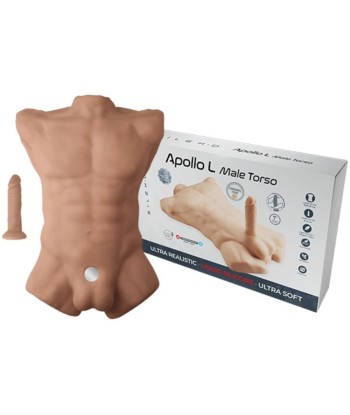 SILEXD - APOLLO L TORSO REALÍSTICO MASCULINO CARAMELO