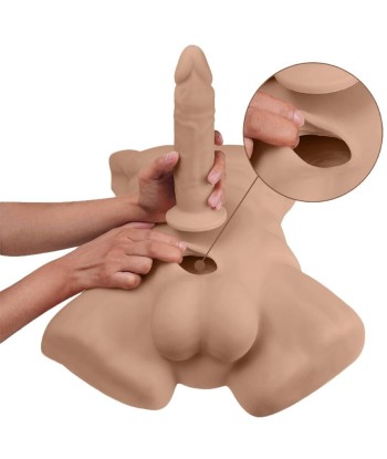 SILEXD - APOLLO L TORSO REALÍSTICO MASCULINO CARAMELO
