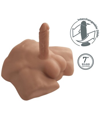 SILEXD - APOLLO S TORSO BAJO REALÍSTICO MASCULINO CARAMELO