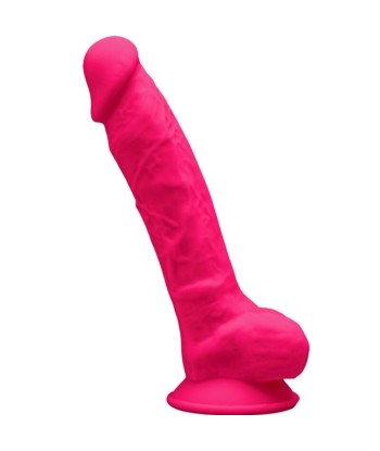 SILEXD - MODELO 1 PENE REALÍSTICO SILICONA PREMIUM SILEXPAN FUCSIA 17.5 CM