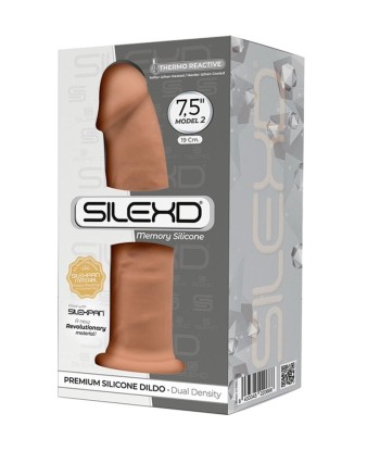SILEXD - MODELO 2 PENE REALÍSTICO SILICONA PREMIUM SILEXPAN CARAMELO 19 CM
