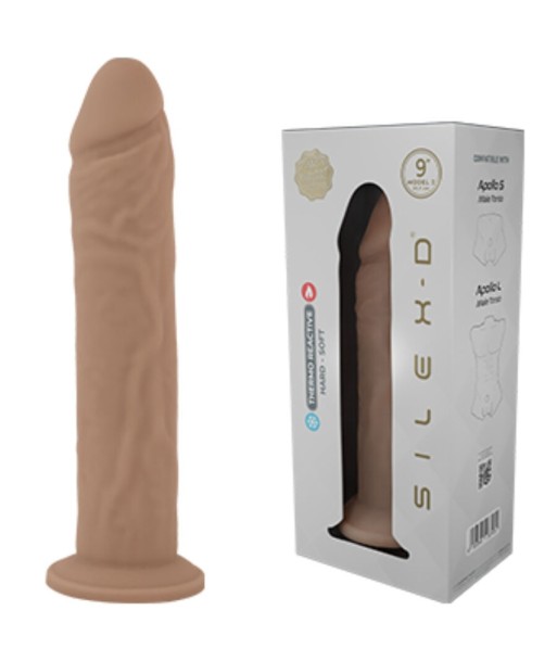 SILEXD - PENE REALÍSTICO MODELO 9 SILICONA LÍQUIDA 22.8 CM