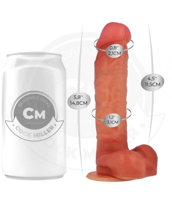 COCK MILLER - DILDO HIPERREALÍSTICO ARTICULABLE 14,8 CM