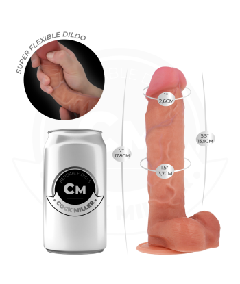 COCK MILLER - DILDO HIPERREALÍSTICO ARTICULABLE 17,8 CM